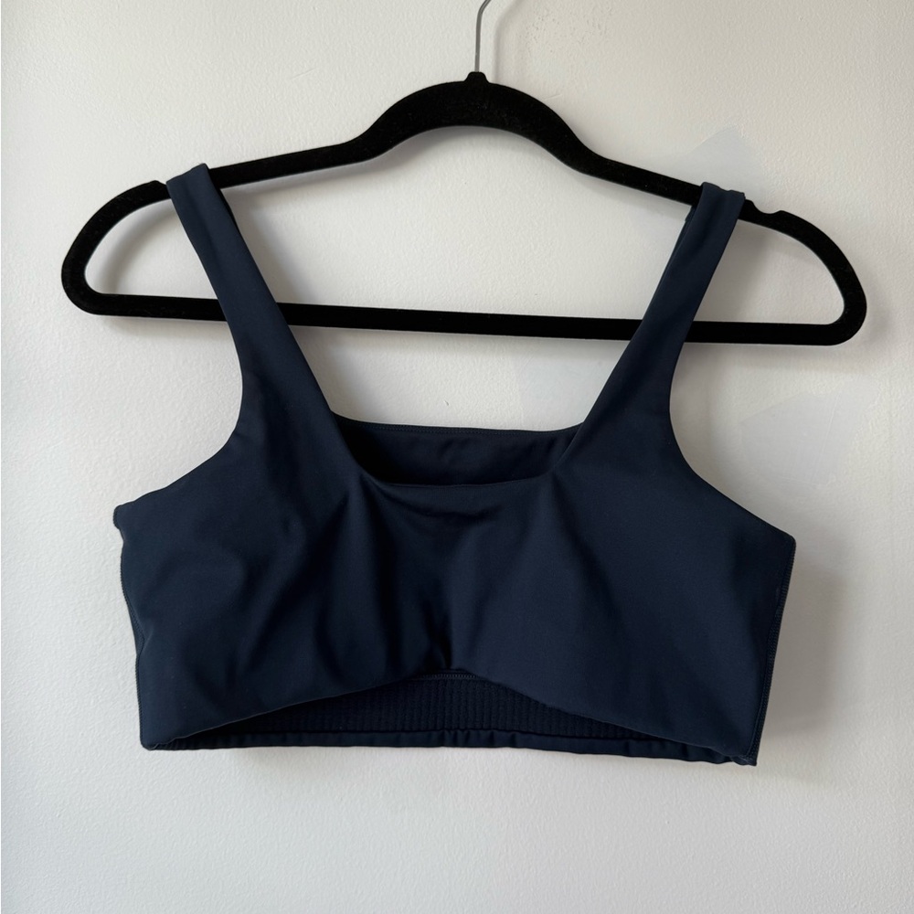 Girlfriend Collective Navy Blue Sports Bra | Size L - Picture 4 of 4